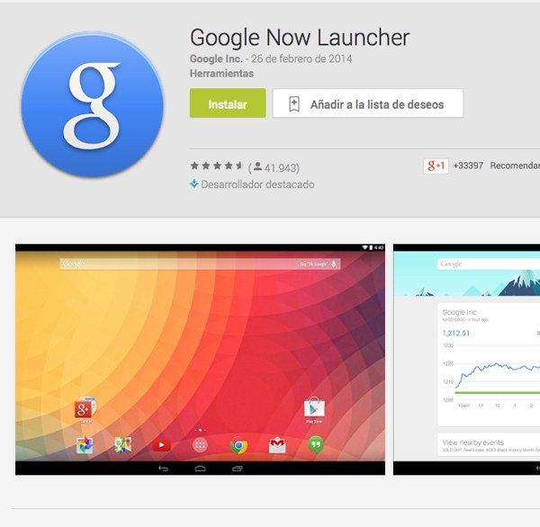 Google Now Launcher Google Now Launcher