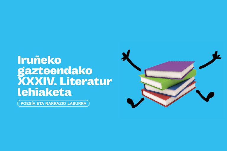 Hamalau eta hemezortzi urte arteko gazteei zuzendutako Iruñeko literatur lehiaketaren 34.edizioa martxan da