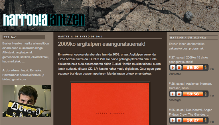 Harrobia lantzen bloga jarri dute abian Harrobia lantzen bloga jarri dute abian