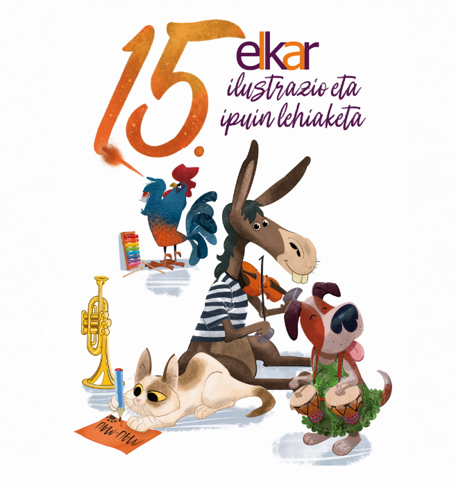 Haur eta gazteei zuzendutako ilustrazio eta ipuin-lehiaketaren 15. edizioa jarri du martxan Elkarrek