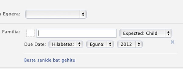 Haurdun dagoenak lau haizetara zabal dezake albistea Facebooken Haurdun dagoenak lau haizetara zabal dezake albistea Facebooken