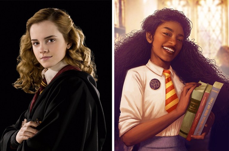 Hermioneren ilustrazio honek sarea astindu du Hermioneren ilustrazio honek sarea astindu du