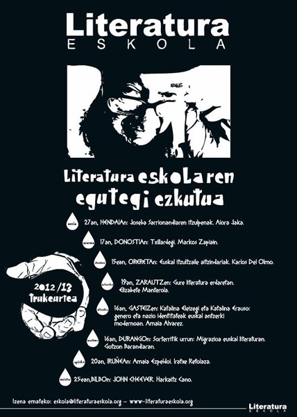 Hilabete amaieran abiatuko dute Literatura Eskolaren ikasturte berria Hilabete amaieran abiatuko dute Literatura Eskolaren ikasturte berria