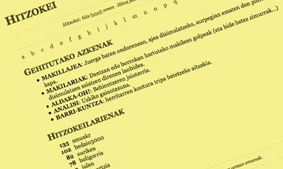 Hitzokei, sareko hiztegi eroa Hitzokei, sareko hiztegi eroa
