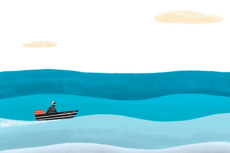 Iban Illarramendi ilustratzailearen lanak ikus daitezke Donostiako Aiete Kultur Etxean