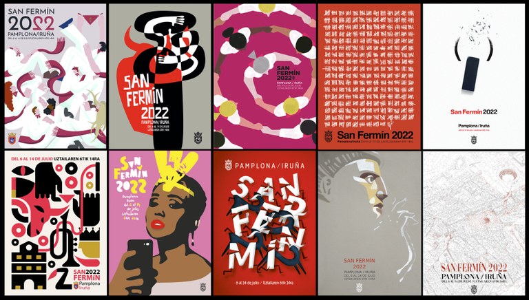 Iruindarrek sanferminetako kartel gustukoena bozka dezakete