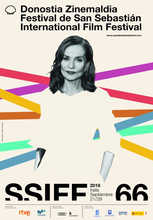 Isabelle Huppert, Zinemaldiko karteleko protagonista Isabelle Huppert, Zinemaldiko karteleko protagonista