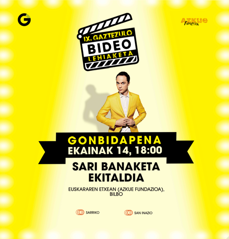 IX. Bideo Lehiaketaren Sari Banaketa festa! IX. Bideo Lehiaketaren Sari Banaketa festa!