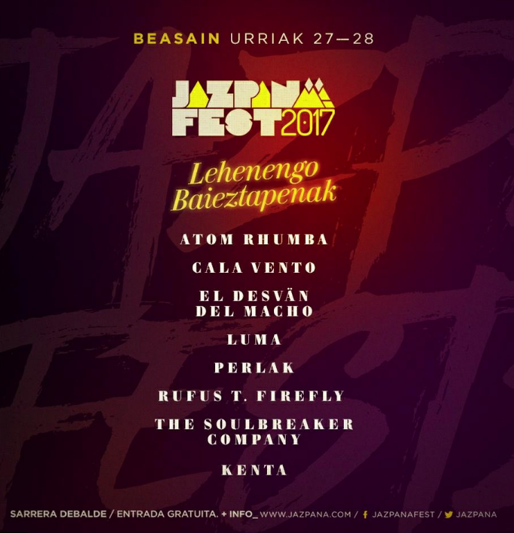 Jazpana Fest: lehen baieztapenak! Jazpana Fest: lehen baieztapenak!
