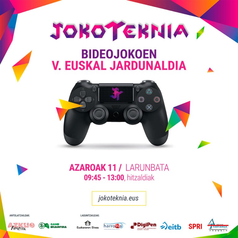 Jokoteknia, Bideojokoen Euskal Jardunaldia, larunbatean egingo dute, Bilboko Euskararen Etxean