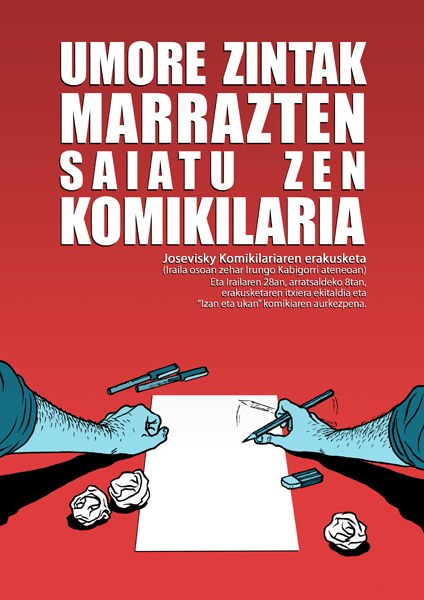 Josevisky komikilariaren erakusketa, iraila osoan zehar Irungo Kabigorri ateneoan Josevisky komikilariaren erakusketa, iraila osoan zehar Irungo Kabigorri ateneoan