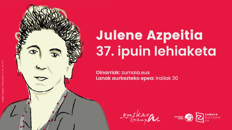 Julene Azpeitia ipuin lehiaketan parte hartzeko epea zabalik da