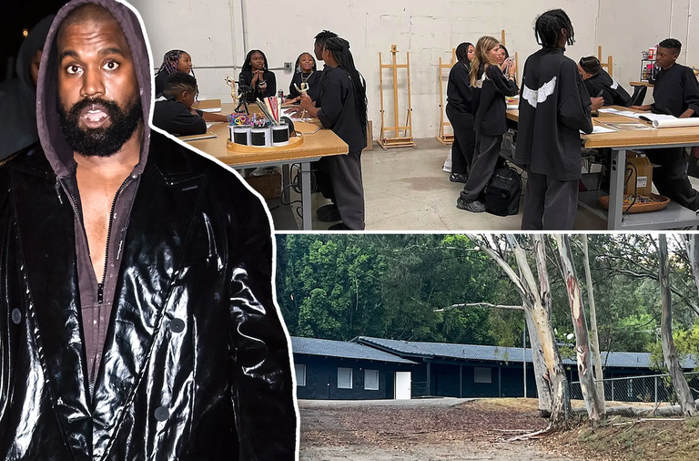Kanye West-en eskola: bakarrik sushia jaten da, ez dago aulkirik eta ikasle guztiak beltzez janzten dira Kanye West-en eskola: bakarrik sushia jaten da, ez dago aulkirik eta ikasle guztiak beltzez janzten dira