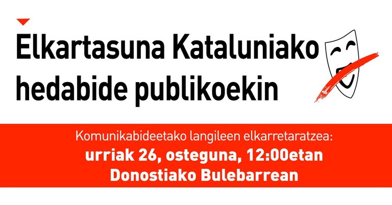 Kataluniako hedabide publikoekin elkartasuna Kataluniako hedabide publikoekin elkartasuna