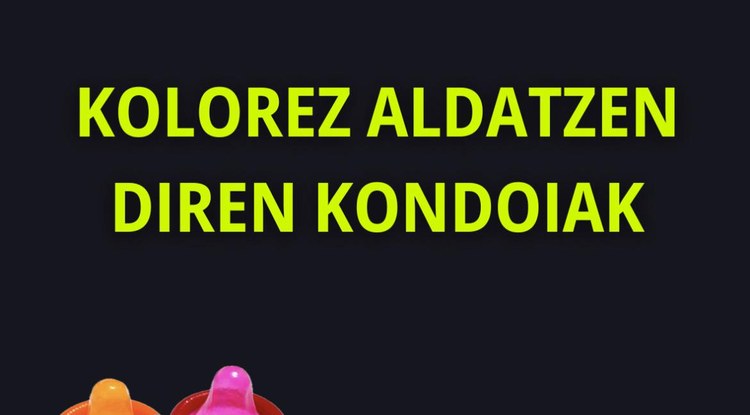 KOLOREZ ALDATZEN DIREN KONDOIAK