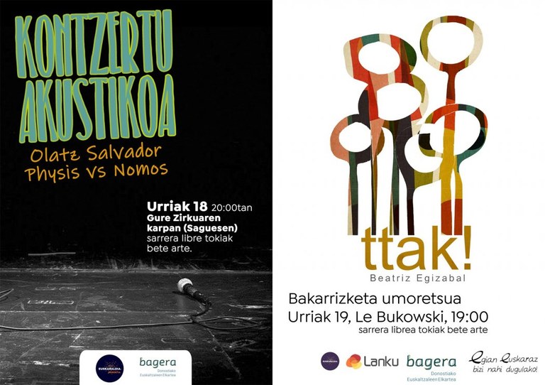 Kontzertu eta bakarrizketak Euskaraldian Kontzertu eta bakarrizketak Euskaraldian