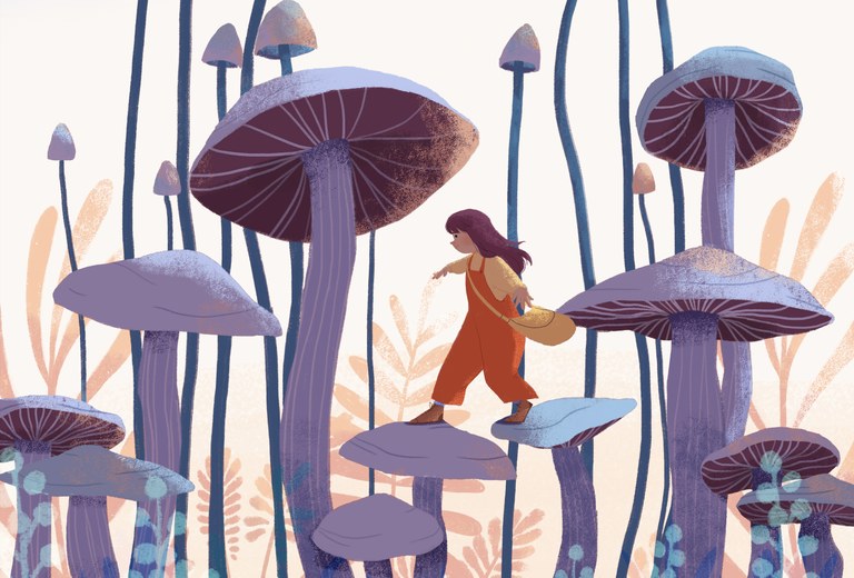 Maitane Bautistaren lana ikus daiteke Donostiako Aiete Kultur Etxeko Ilustratzailearen Txokoan