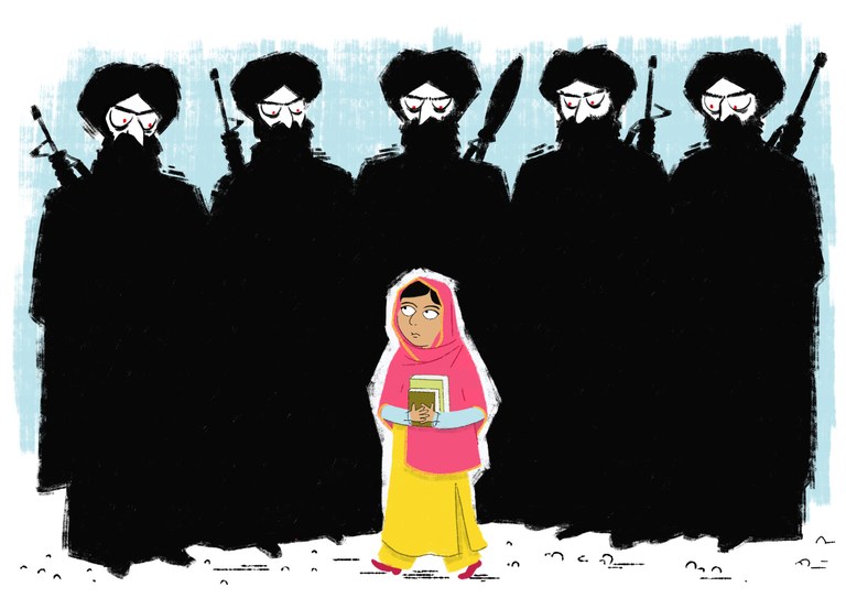 'Malala ikasle ausarta' erakusketa zabaldu dute Donostiako Aiete Kultur Etxean