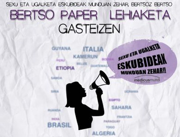 Martxan da Sexu eta Ugalketa Eskubideak Munduan bertso-paper lehiaketa Martxan da Sexu eta Ugalketa Eskubideak Munduan bertso-paper lehiaketa