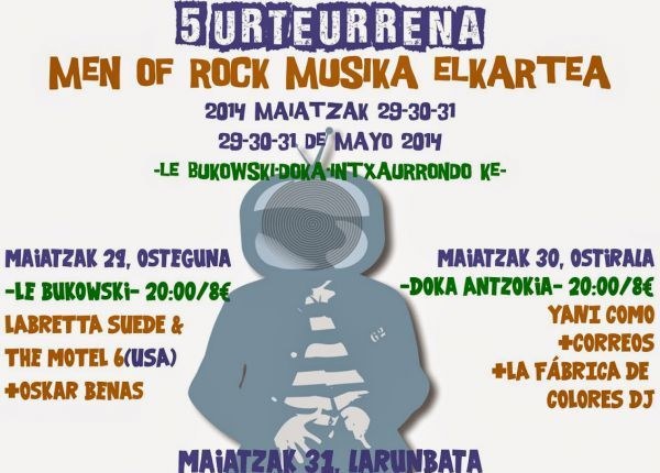 Men Of Rock Elkarteak 5.urteurrena ospatuko du asteburu honetan Men Of Rock Elkarteak 5.urteurrena ospatuko du asteburu honetan