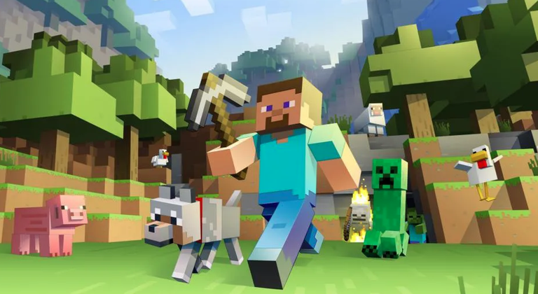 "Minecraft" Korrikarekin bat "Minecraft" Korrikarekin bat