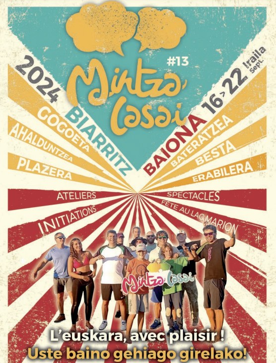 Mintzalasai festibala martxan da Baionan eta Miarritzen Mintzalasai festibala martxan da Baionan eta Miarritzen