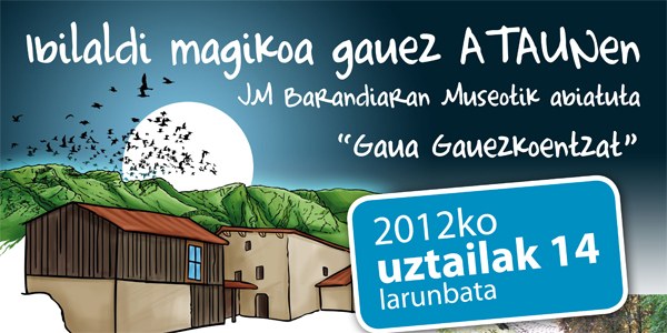 Mitologia ezagutzeko ibilaldia larunbatean Ataunen Mitologia ezagutzeko ibilaldia larunbatean Ataunen
