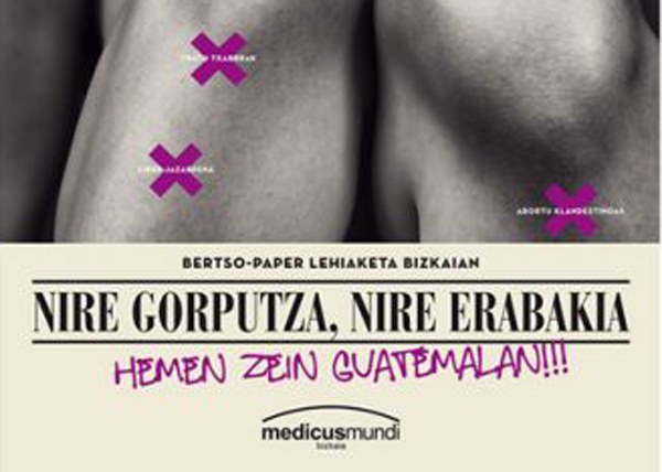 Nire gorputza, nire erabakia lehiaketa abian da Nire gorputza, nire erabakia lehiaketa abian da