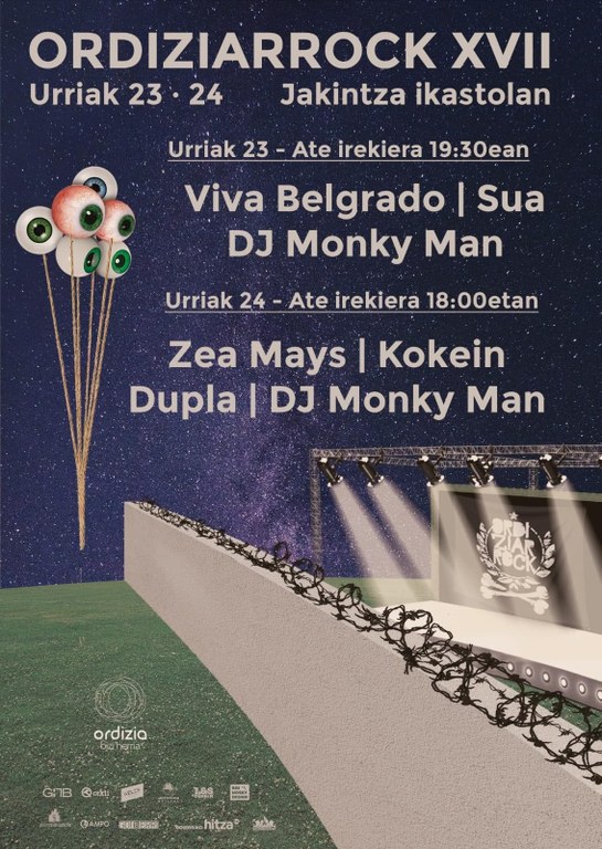 Ordiziarock 2020, urriaren 23an eta 24an ospatuko da Ordiziarock 2020, urriaren 23an eta 24an ospatuko da