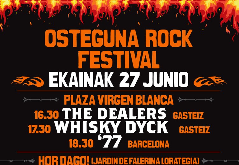 Osteguna Rock Festival, ekainaren 27an Gasteizen Osteguna Rock Festival, ekainaren 27an Gasteizen