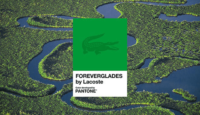 Pantone eta Lacoste-k ingurumenaren zainketan kontzientziatzeko kolore berri bat sortu dute Pantone eta Lacoste-k ingurumenaren zainketan kontzientziatzeko kolore berri bat sortu dute