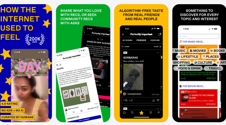 'Perfectly imperfect': algoritmoetatik askatu eta erritmo motelagoa nahi duen sare soziala