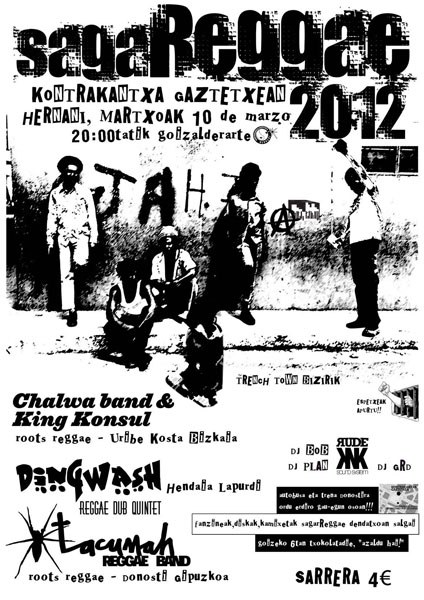 Sagareggae jaialdia egingo dute larunbat honetan Hernanin Sagareggae jaialdia egingo dute larunbat honetan Hernanin