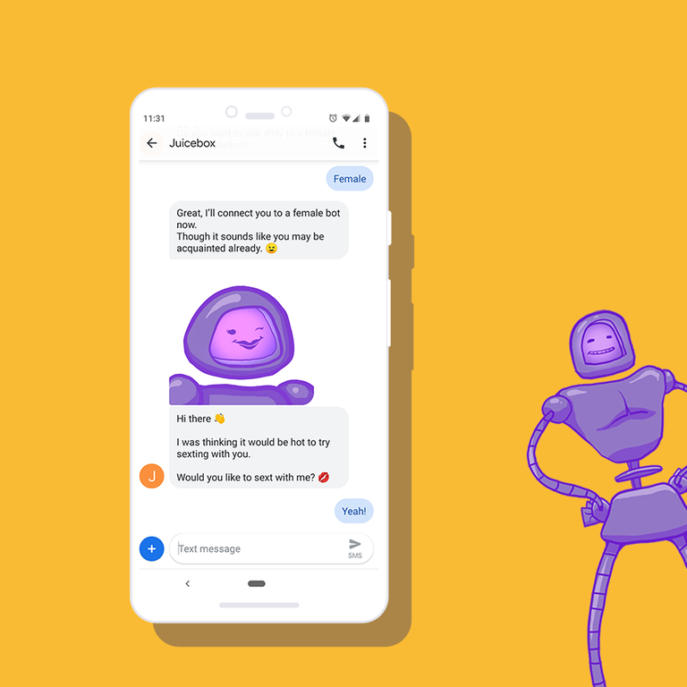 Slutbot, elkarrizketa erotikoak edukitzen irakasten dizun aplikazioa Slutbot, elkarrizketa erotikoak edukitzen irakasten dizun aplikazioa