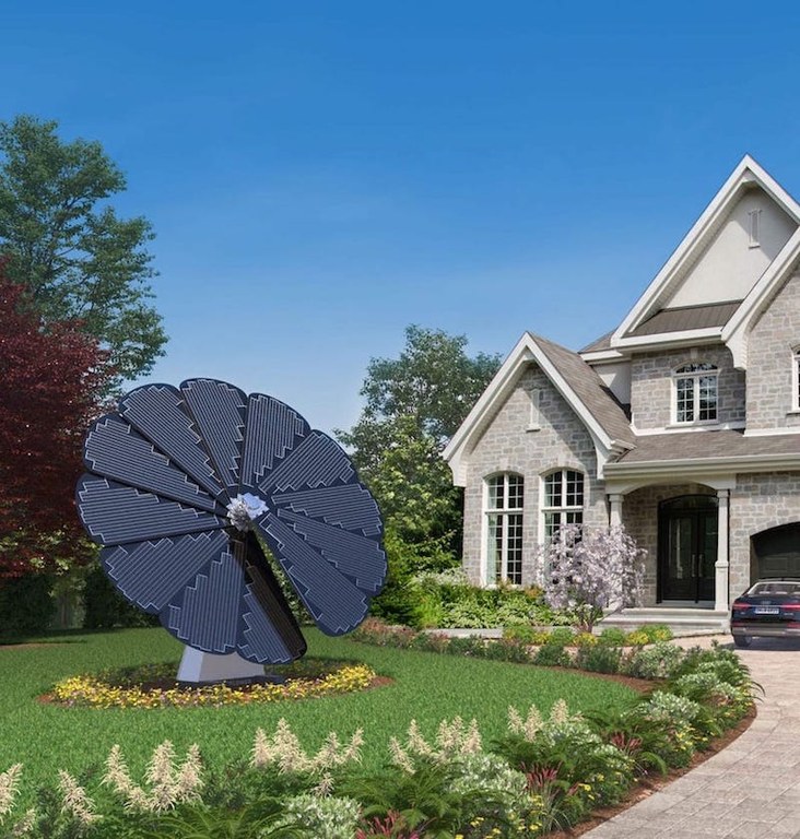 Smartflower POP+: Elektrizitatea sortu eta biltegiratzen duen eguzki-lorea