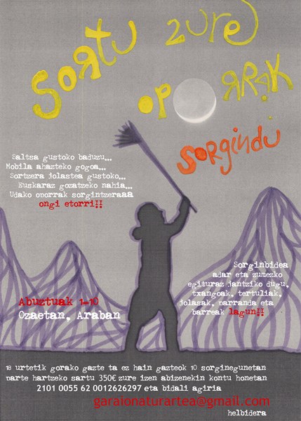 "Sortu zure oporrak! Sorgindu!", abuzturako alternatiba Araban "Sortu zure oporrak! Sorgindu!", abuzturako alternatiba Araban