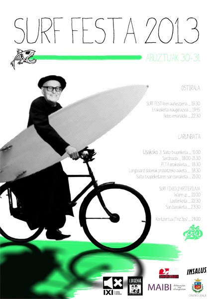 Surf Festa abuztuaren 30 eta 31n Oñatin Surf Festa abuztuaren 30 eta 31n Oñatin