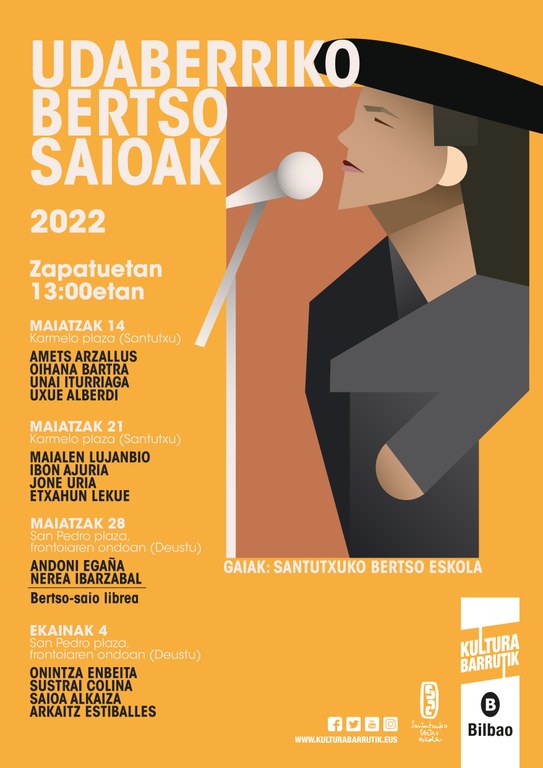 Udaberriko bertso-saioak izango dira Bilbon, larunbatean hasita Udaberriko bertso-saioak izango dira Bilbon, larunbatean hasita