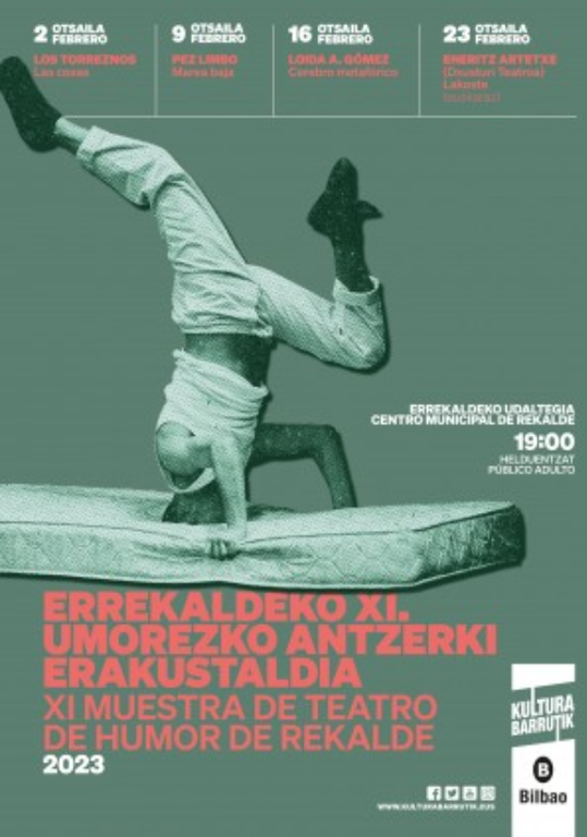 Umorezko antzerkiaz gozatu ahal izango da, otsailean, Bilboko Errekalde auzoan Umorezko antzerkiaz gozatu ahal izango da, otsailean, Bilboko Errekalde auzoan