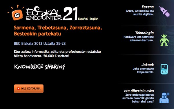 Uztailaren 25etik 28ra egingo dute aurtengo Euskal Encounter-a BECen Uztailaren 25etik 28ra egingo dute aurtengo Euskal Encounter-a BECen