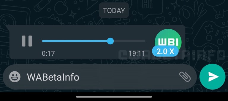 WhatsAppeko audioak hiru abiaduratan entzun ahalko dira WhatsAppeko audioak hiru abiaduratan entzun ahalko dira