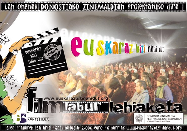 Zabalik da Euskaraz Bizi Nahi Dut film laburren lehiaketan parte hartzeko epea Zabalik da Euskaraz Bizi Nahi Dut film laburren lehiaketan parte hartzeko epea