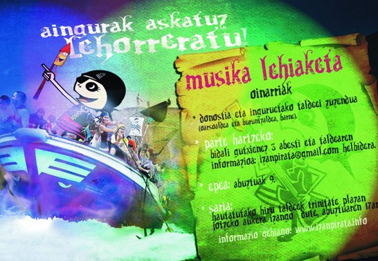 Zabalik da Piraten 6. Musika Lehiaketan izena emateko epea Zabalik da Piraten 6. Musika Lehiaketan izena emateko epea