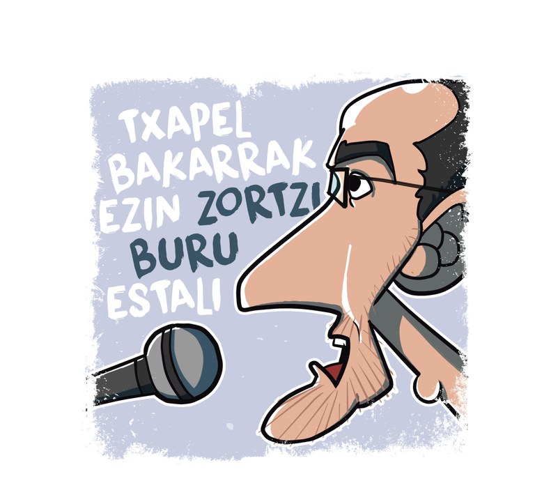 Txapel bakarrak ezin zortzi buru estali Txapel bakarrak ezin zortzi buru estali