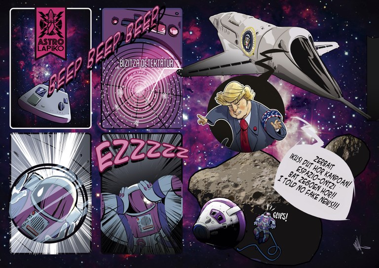 Zerbait ikusi dut hor kanpoan!