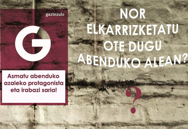 Ezetz asmatu abenduko azaleko protagonista? Ezetz asmatu abenduko azaleko protagonista?