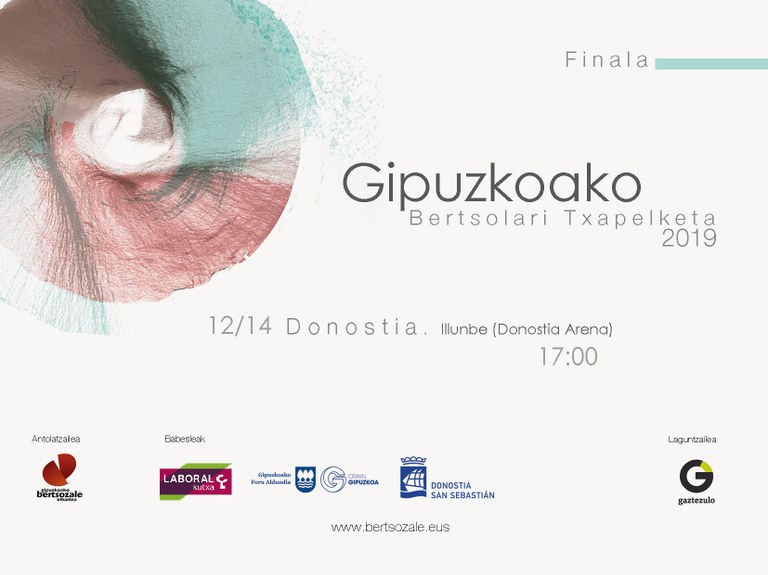 Gipuzkoako Bertsolari Txapelketaren finalerako sarrerak eskuratu! Gipuzkoako Bertsolari Txapelketaren finalerako sarrerak eskuratu!