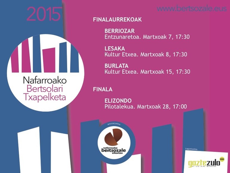 Nafarroako Bertso Txapelketaren finalera joan nahi duzu? Nafarroako Bertso Txapelketaren finalera joan nahi duzu?