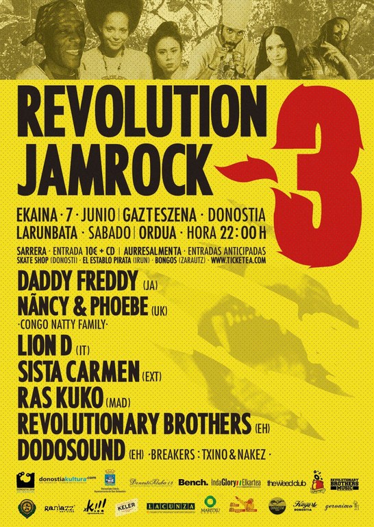 Revolution JamRock jaialdira joan nahi duzu? Revolution JamRock jaialdira joan nahi duzu?